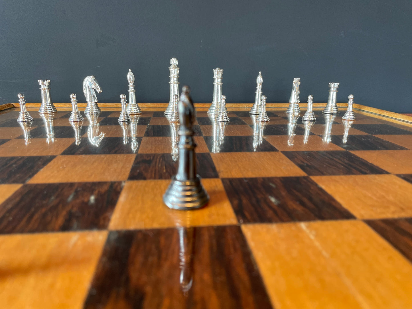 Solid Silver Chess Set