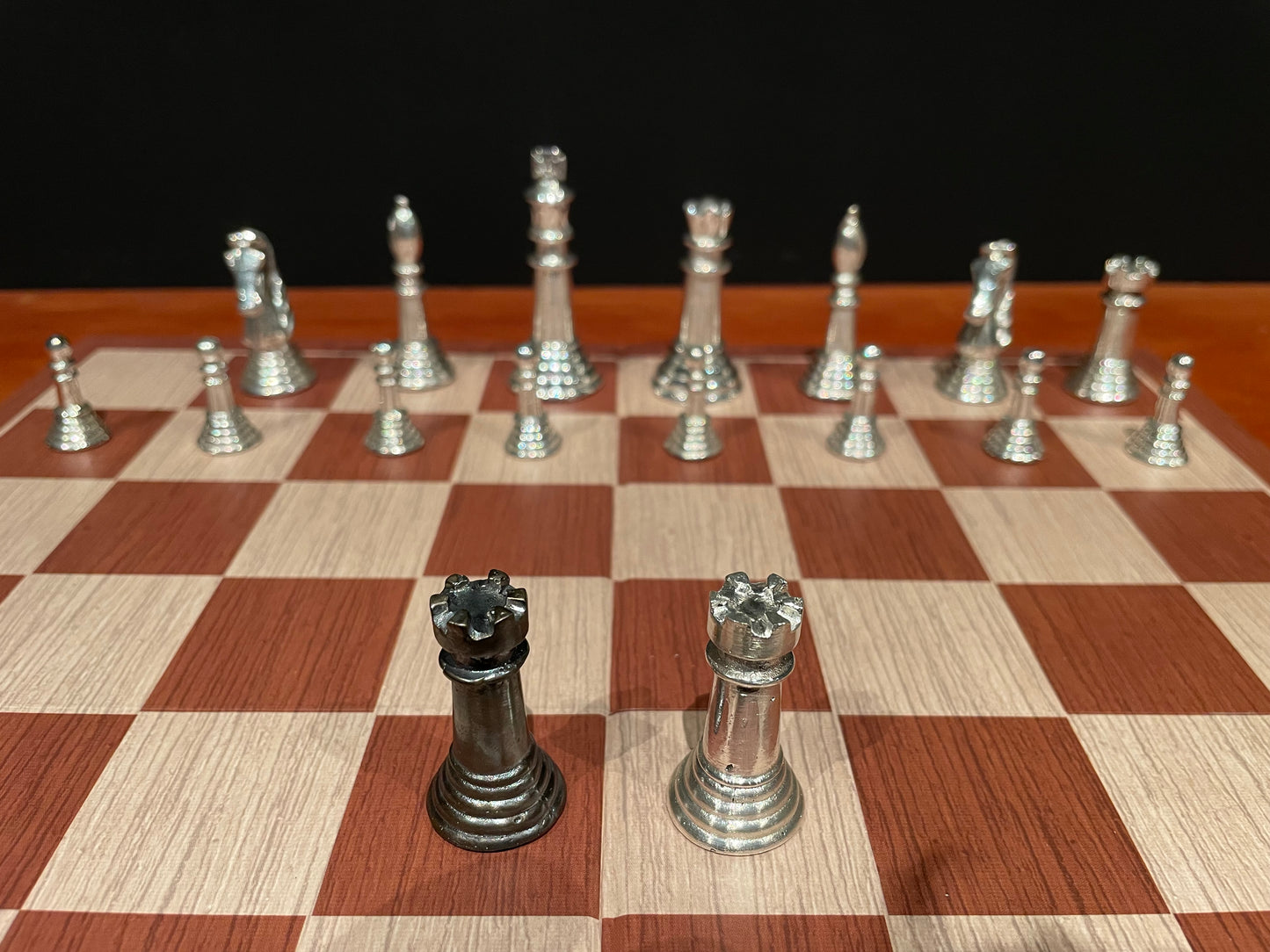 Solid Silver Individual chess pieces