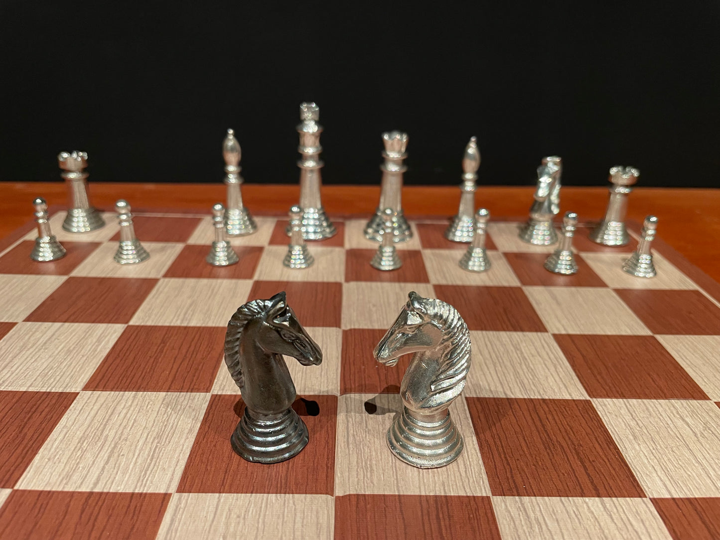 Solid Silver Individual chess pieces