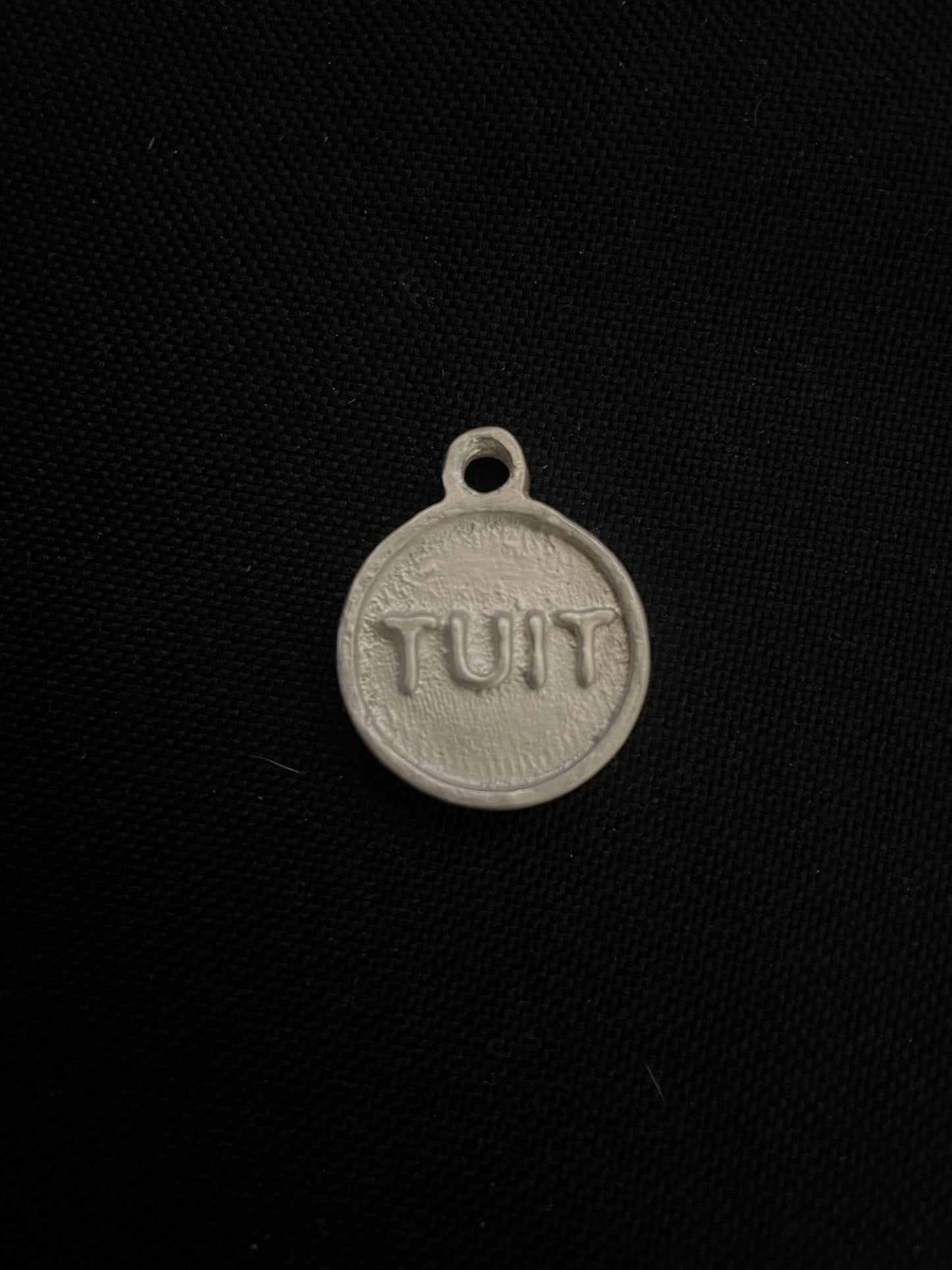 Silver Round Tuit Keyring