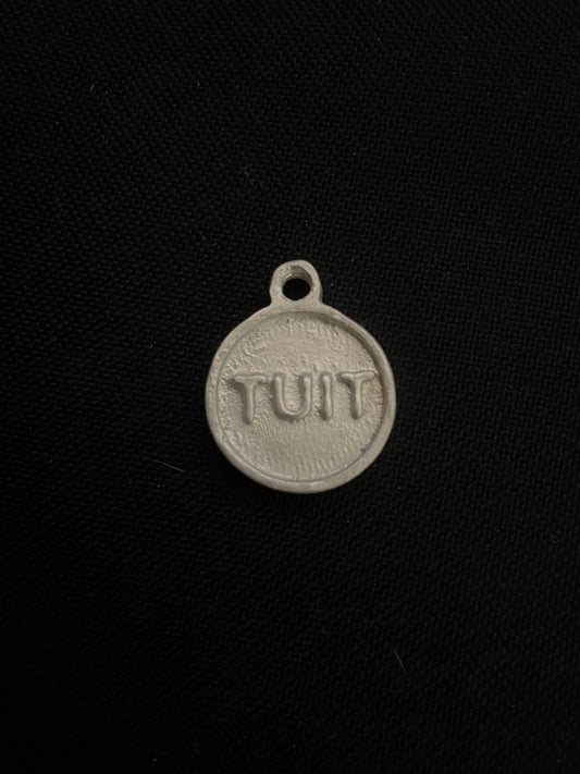 Silver Round Tuit Keyring